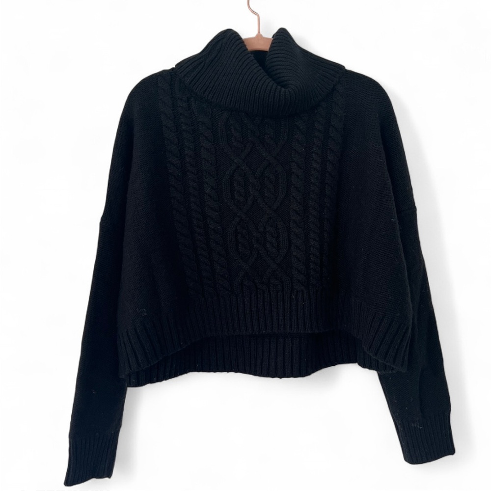 BB Dakota Black Cowl Neck Sweater